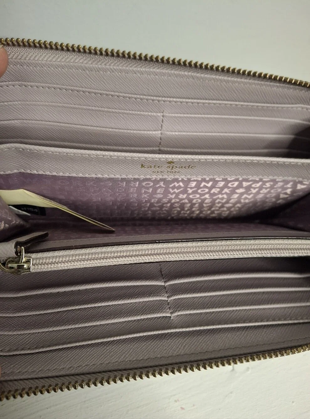 Kate Spade Make Magic Rabbit Lacey Bunny Zip Around Wallet EUC - Picture 5 of 6